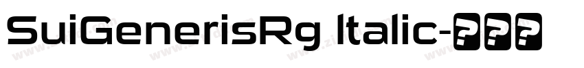 SuiGenerisRg ltalic字体转换